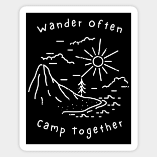 Camping Buddies - Wander Often, Camp Together Sticker